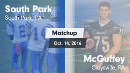 Matchup: South Park vs. McGuffey  2016