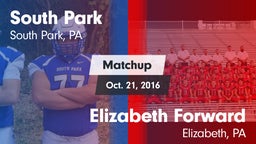 Matchup: South Park vs. Elizabeth Forward  2016