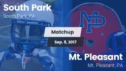 Matchup: South Park vs. Mt. Pleasant  2017
