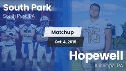 Matchup: South Park vs. Hopewell  2019
