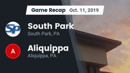 Recap: South Park  vs. Aliquippa  2019