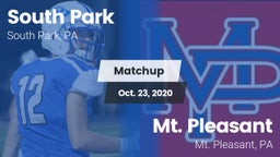 Matchup: South Park vs. Mt. Pleasant  2020