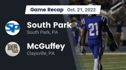 Recap: South Park  vs. McGuffey  2022
