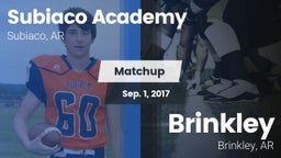 Matchup: Subiaco Academy vs. Brinkley  2017
