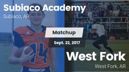Matchup: Subiaco Academy vs. West Fork  2017