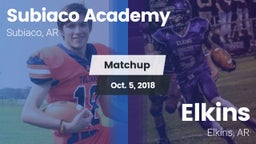 Matchup: Subiaco Academy vs. Elkins  2018