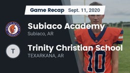 Recap: Subiaco Academy vs. Trinity Christian School  2020