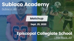 Matchup: Subiaco Academy vs. Episcopal Collegiate School 2020