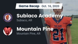 Recap: Subiaco Academy vs. Mountain Pine  2020