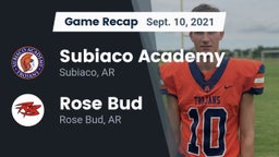 Recap: Subiaco Academy vs. Rose Bud  2021