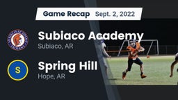 Recap: Subiaco Academy vs. Spring Hill  2022