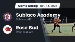 Recap: Subiaco Academy vs. Rose Bud  2022