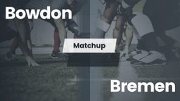 Matchup: Bowdon vs. Bremen  2016