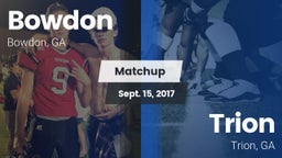 Matchup: Bowdon vs. Trion  2017