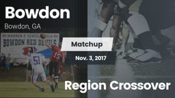 Matchup: Bowdon vs. Region Crossover 2017