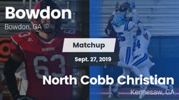 Matchup: Bowdon vs. North Cobb Christian  2019