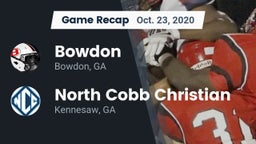 Recap: Bowdon  vs. North Cobb Christian  2020