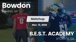 Matchup: Bowdon vs. B.E.S.T. ACADEMY  2020