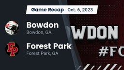 Recap: Bowdon  vs. Forest Park  2023
