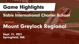 Sabis International Charter School vs Mount Greylock Regional  Game Highlights - Sept. 21, 2021