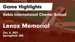 Sabis International Charter School vs Lenox Memorial Game Highlights - Oct. 8, 2021
