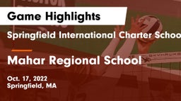 Springfield International Charter School vs Mahar Regional School Game Highlights - Oct. 17, 2022