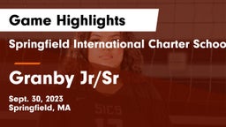 Springfield International Charter School vs Granby Jr/Sr  Game Highlights - Sept. 30, 2023