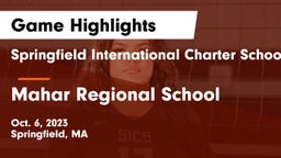 Springfield International Charter School vs Mahar Regional School Game Highlights - Oct. 6, 2023
