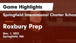 Springfield International Charter School vs Roxbury Prep Game Highlights - Nov. 1, 2023