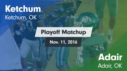 Matchup: Ketchum vs. Adair  2016
