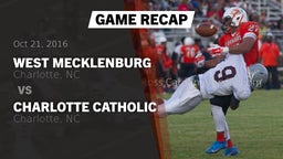 Recap: West Mecklenburg  vs. Charlotte Catholic  2016