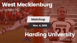 Matchup: West Mecklenburg vs. Harding University  2016