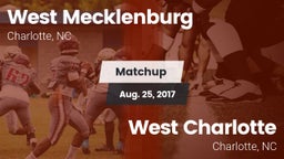 Matchup: West Mecklenburg vs. West Charlotte  2017