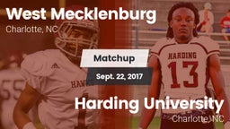 Matchup: West Mecklenburg vs. Harding University  2017