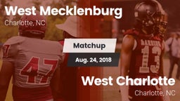 Matchup: West Mecklenburg vs. West Charlotte  2018