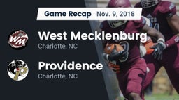Recap: West Mecklenburg  vs. Providence  2018