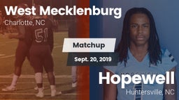 Matchup: West Mecklenburg vs. Hopewell  2019