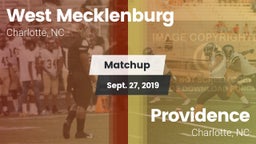 Matchup: West Mecklenburg vs. Providence  2019
