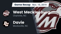 Recap: West Mecklenburg  vs. Davie  2019