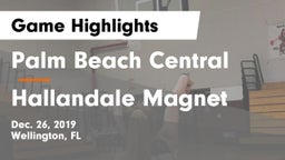 Palm Beach Central  vs Hallandale Magnet  Game Highlights - Dec. 26, 2019