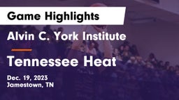 Alvin C. York Institute vs Tennessee Heat Game Highlights - Dec. 19, 2023