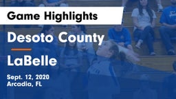 Desoto County  vs LaBelle  Game Highlights - Sept. 12, 2020