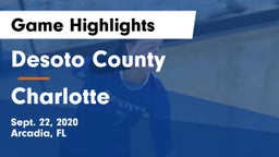 Desoto County  vs Charlotte  Game Highlights - Sept. 22, 2020