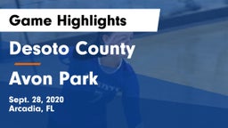 Desoto County  vs Avon Park  Game Highlights - Sept. 28, 2020
