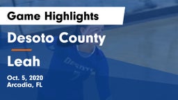 Desoto County  vs Leah Game Highlights - Oct. 5, 2020