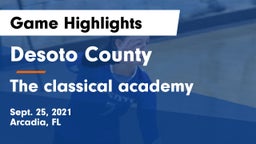 Desoto County  vs The classical academy Game Highlights - Sept. 25, 2021