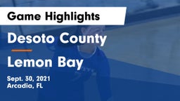 Desoto County  vs Lemon Bay  Game Highlights - Sept. 30, 2021