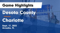 Desoto County  vs Charlotte Game Highlights - Sept. 17, 2022