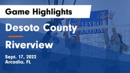 Desoto County  vs Riverview Game Highlights - Sept. 17, 2022
