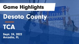 Desoto County  vs TCA Game Highlights - Sept. 24, 2022